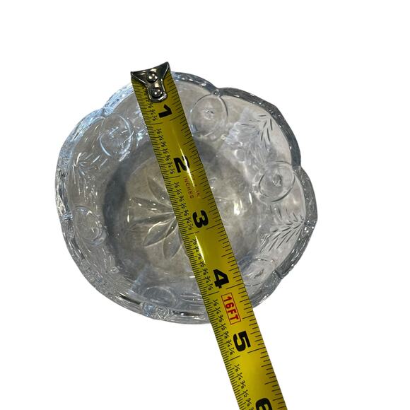 Godinger Gatherings Ornament Lid Box Candy Dish Trinket Crystal Christmas - Picture 5 of 5